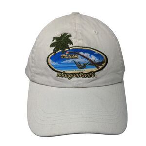 Margaritaville Las Vegas Slideback Hat Tan OSFA Adjustable Embroidered Cotton